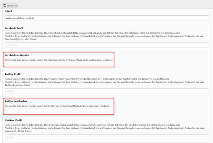 Screenshot Mein LINKES CMS Screenshot Mein LINKES CMS