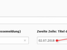 Seiteneigenschaften: Newslettertitel
